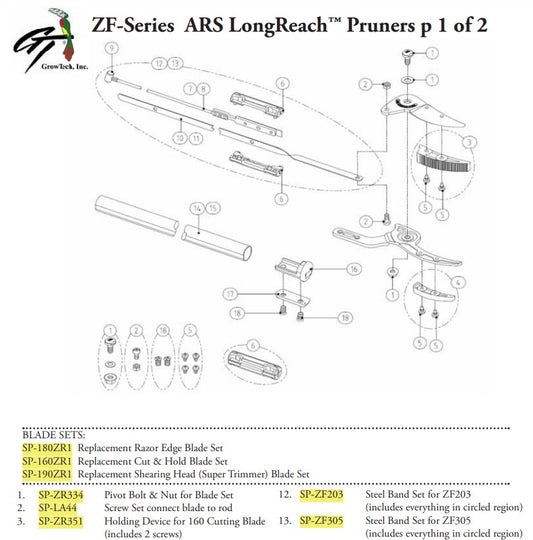 ARS SP-ZF305 Steel Band Set